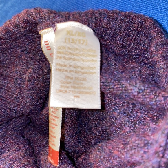 Purple junior large stretched turtle neck sweater Buy Two Items Free - Picture 5 of 7